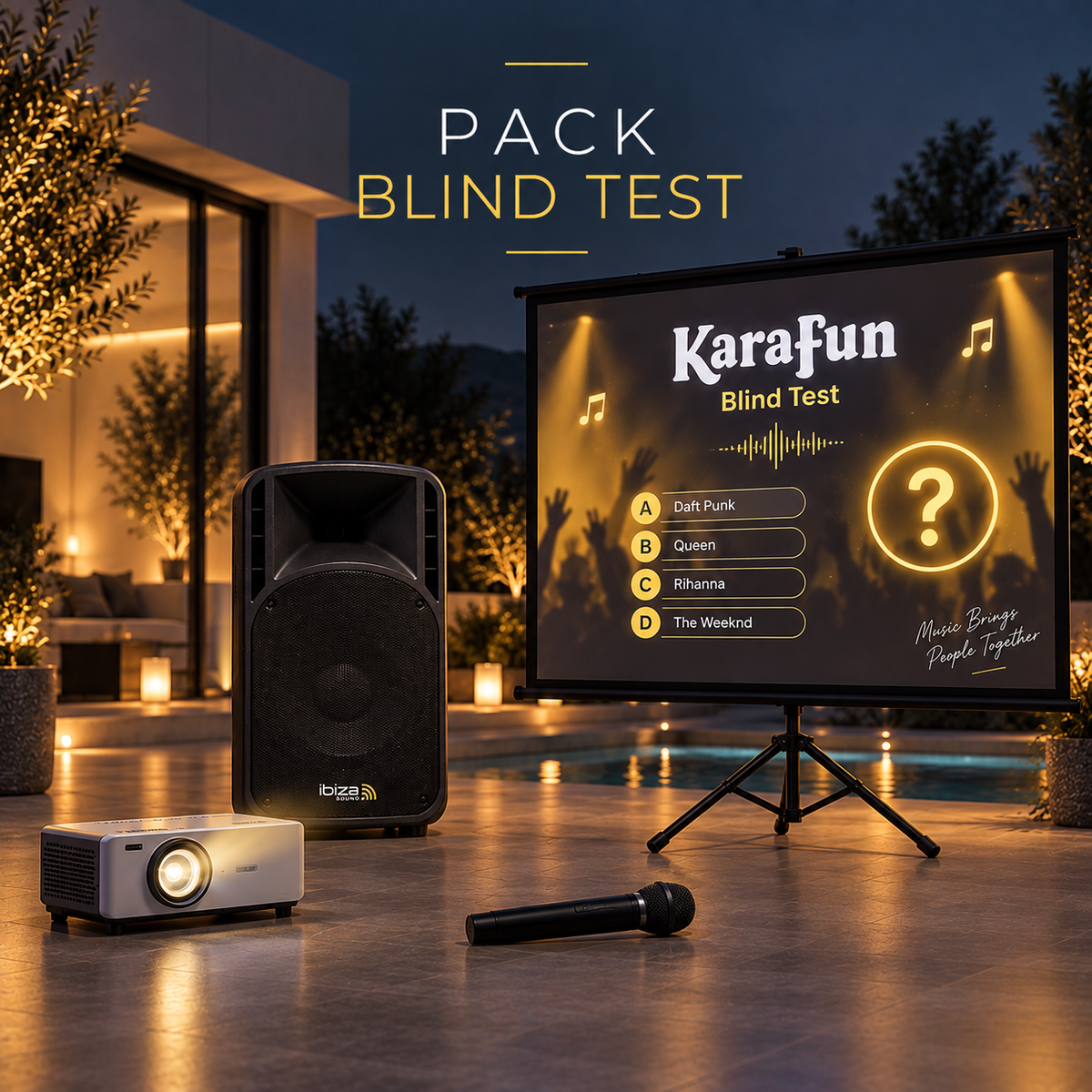 Pack Blind Test - Location complète à Dunkerque (30 à 50 personnes)