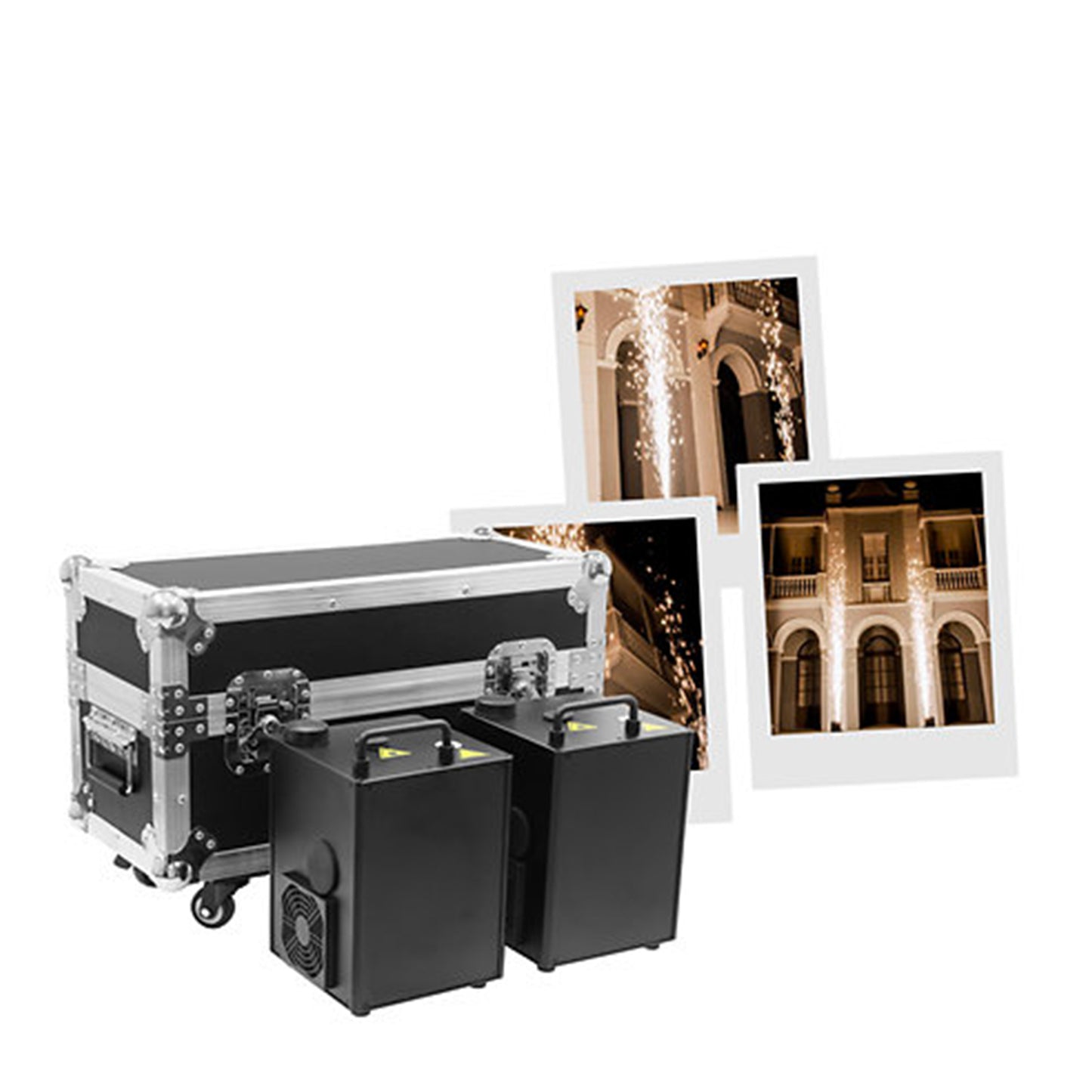 Location fontaines à étincelles froides - Evolite Evo Spark 600 (la paire)