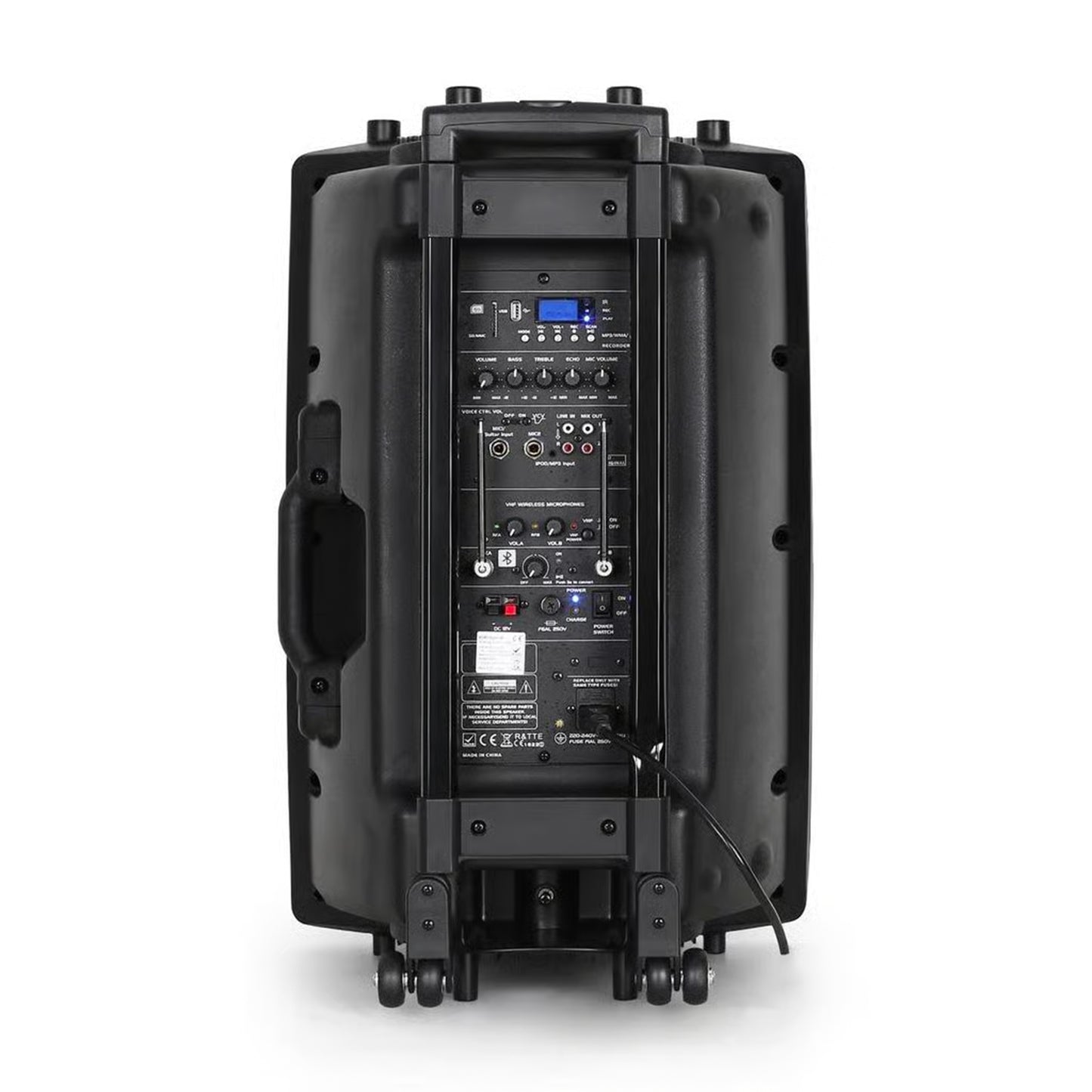 Sono portable Ibiza PORT15VHF-BT - batterie 6h, Bluetooth, 1 micros sans fil inclus