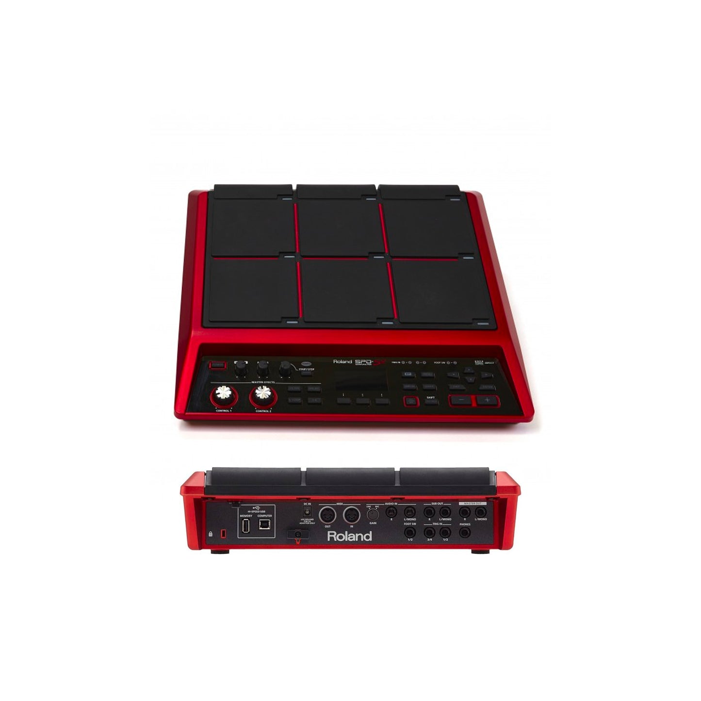 Sampler Roland SPD-SX Special Edition - 9 pads, 16 Go, édition limitée rouge